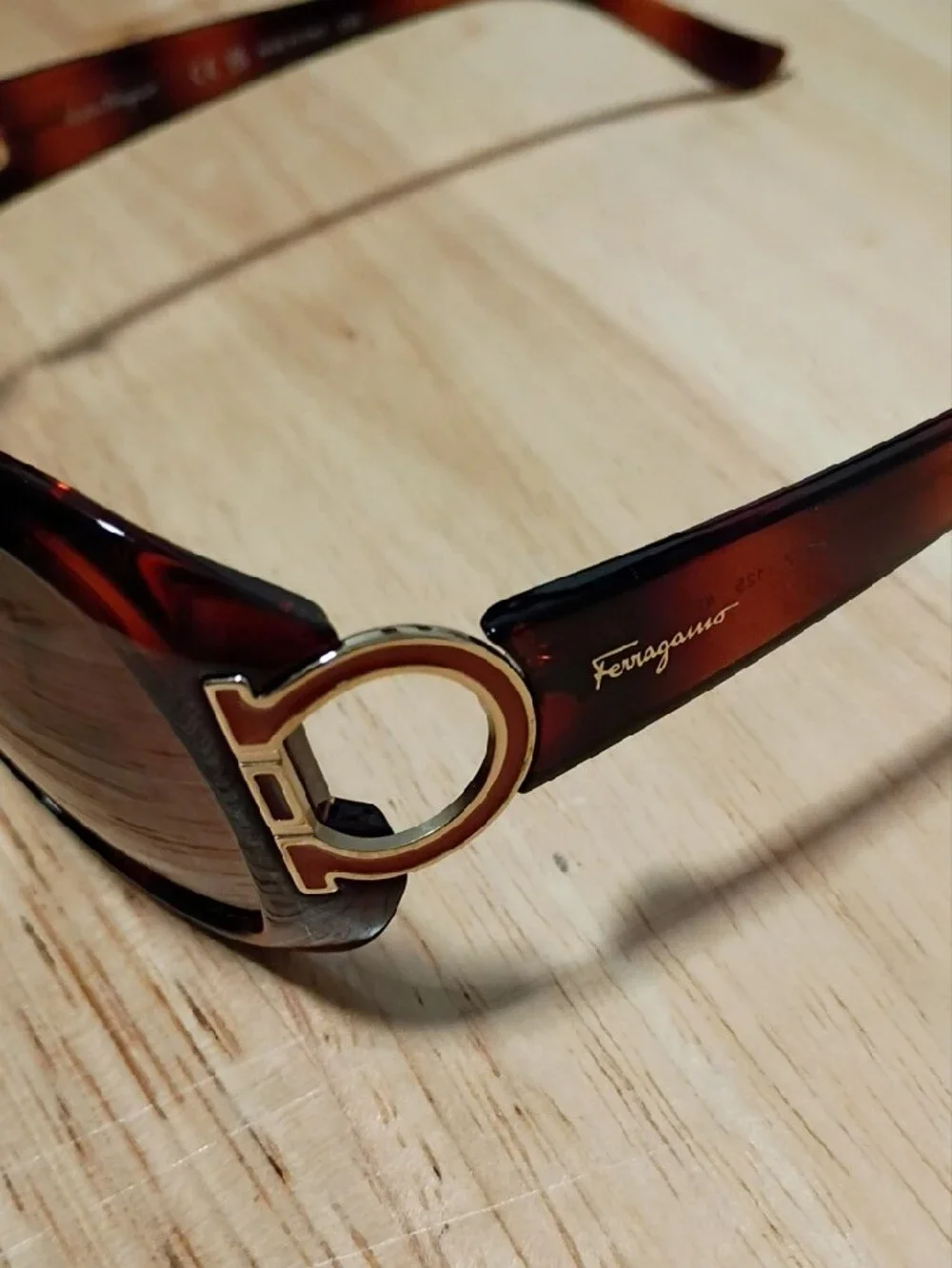 Salvatore Ferragamo Tortoiseshell Sunglasses with Brown Lenses